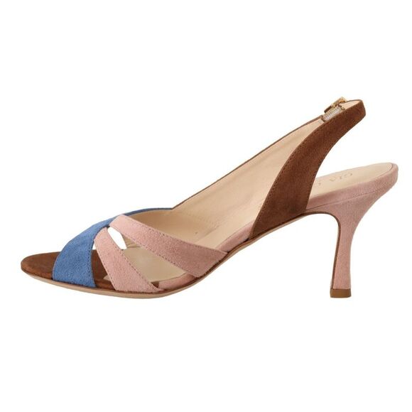 GIA COUTURE Slingback Sandals Crisscross Straps Women Multicolor - Picture 2 of 6